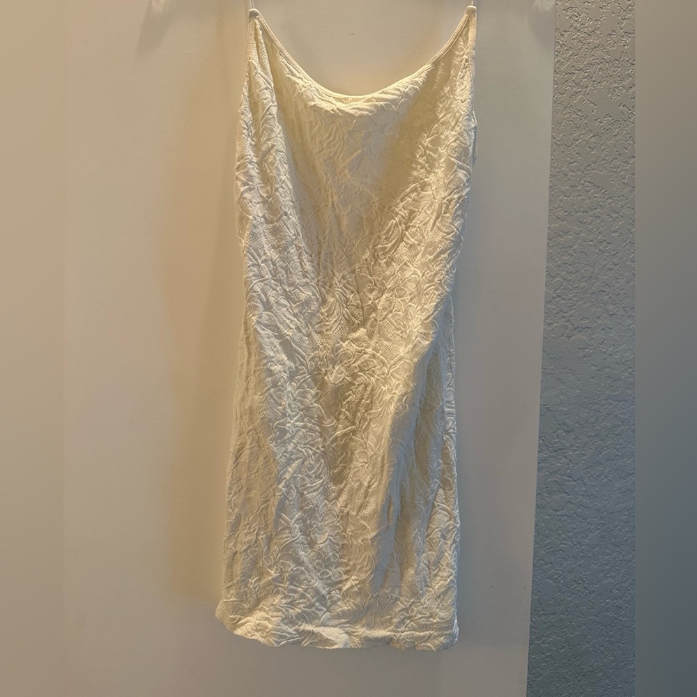 Intimately by Free People Cream Textured dress